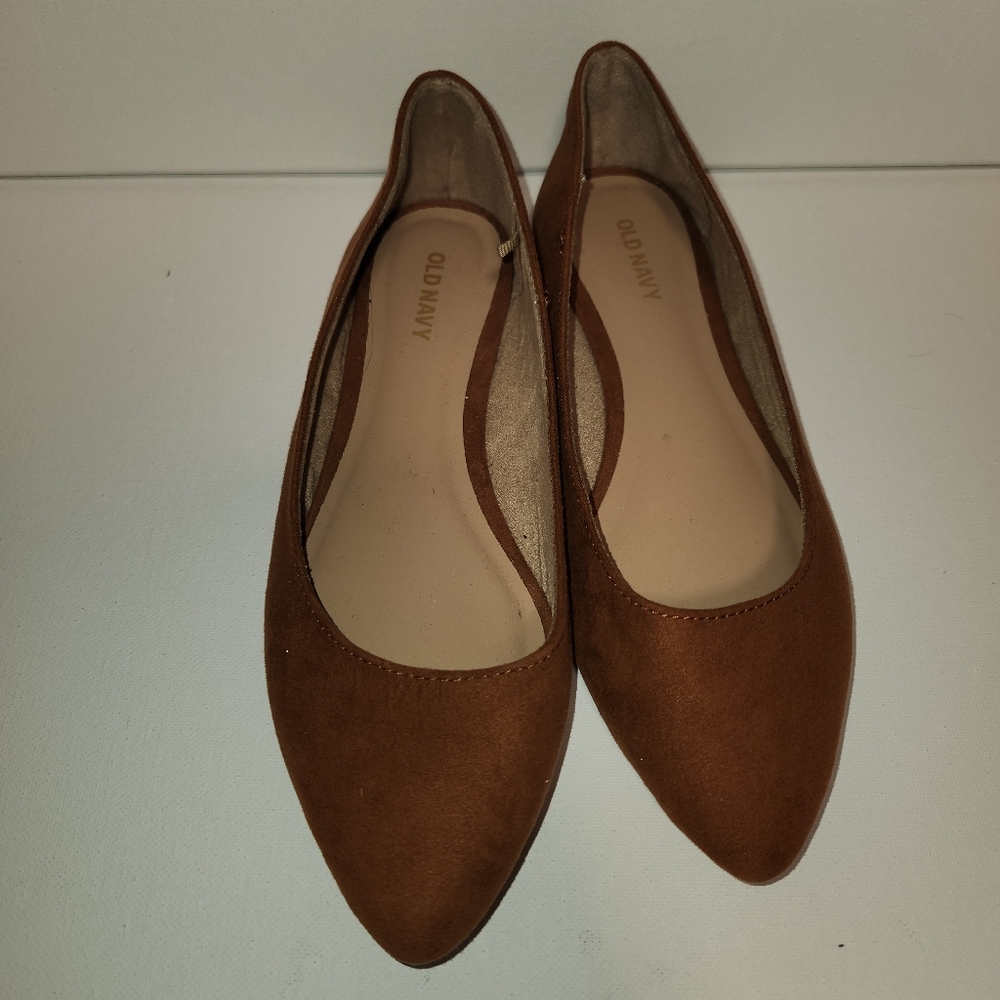 NWOT Old Navy Faux Suede Flats Size 6